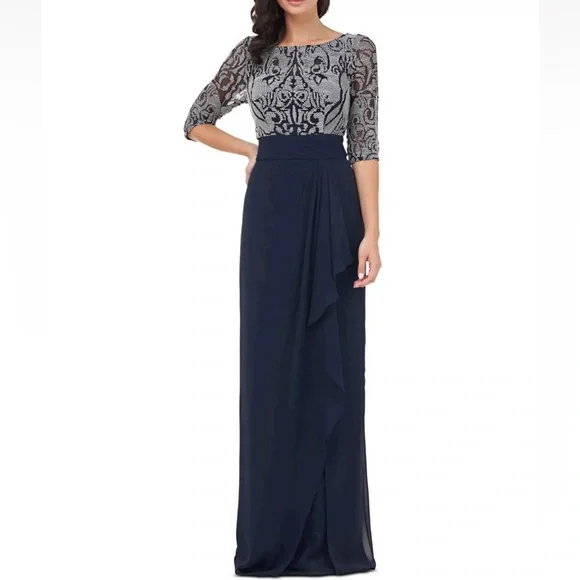 JS Collections | Dresses | Js Collection Navy Blue Embellishedbodice Pleatedwaist Formal Gown Nwt Reemoly | Poshmark JS Collections | Dresses | Js Collection Navy Blue Embellishedbodice Pleatedwaist Formal Gown Nwt Reemoly | Poshmark